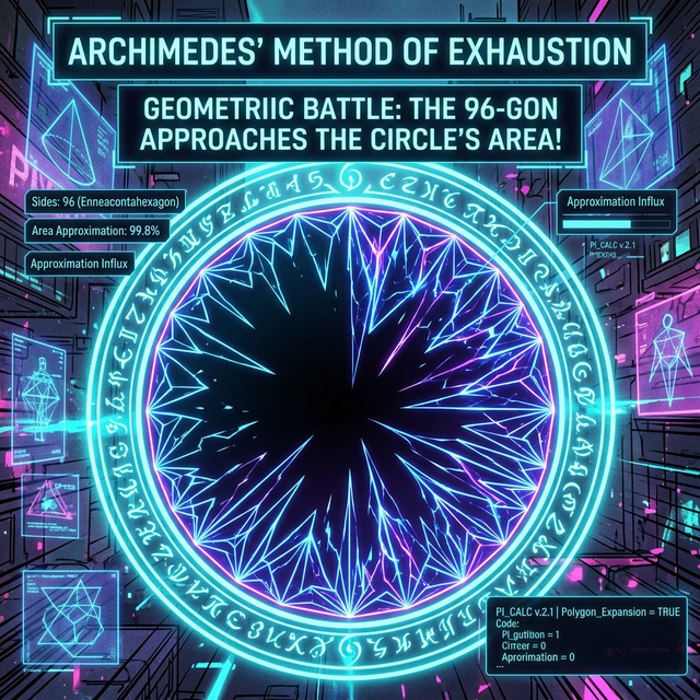 아르키메데스의 실진법(Method of Exhaustion) 시각화